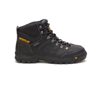 Caterpillar Work Boots South Africa Threshold Waterproof Steel Toe Black - Cat Boots For Men - MO3482759